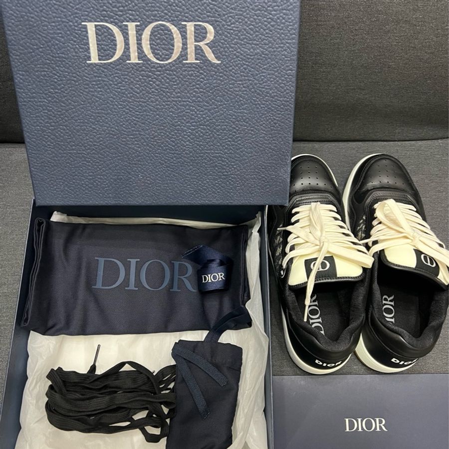 DIOR B27 低筒黑色老花運動鞋 99新 (size 42)-7