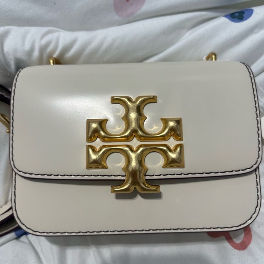 (全新)Tory Burch Eleanor tb 金磚 奶白色 皮帶款 稀有色 稀有款-0
