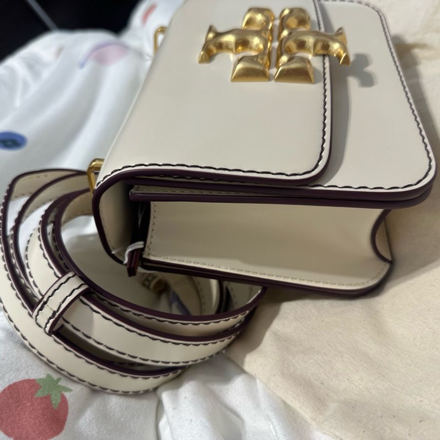 (全新)Tory Burch Eleanor tb 金磚 奶白色 皮帶款 稀有色 稀有款-7