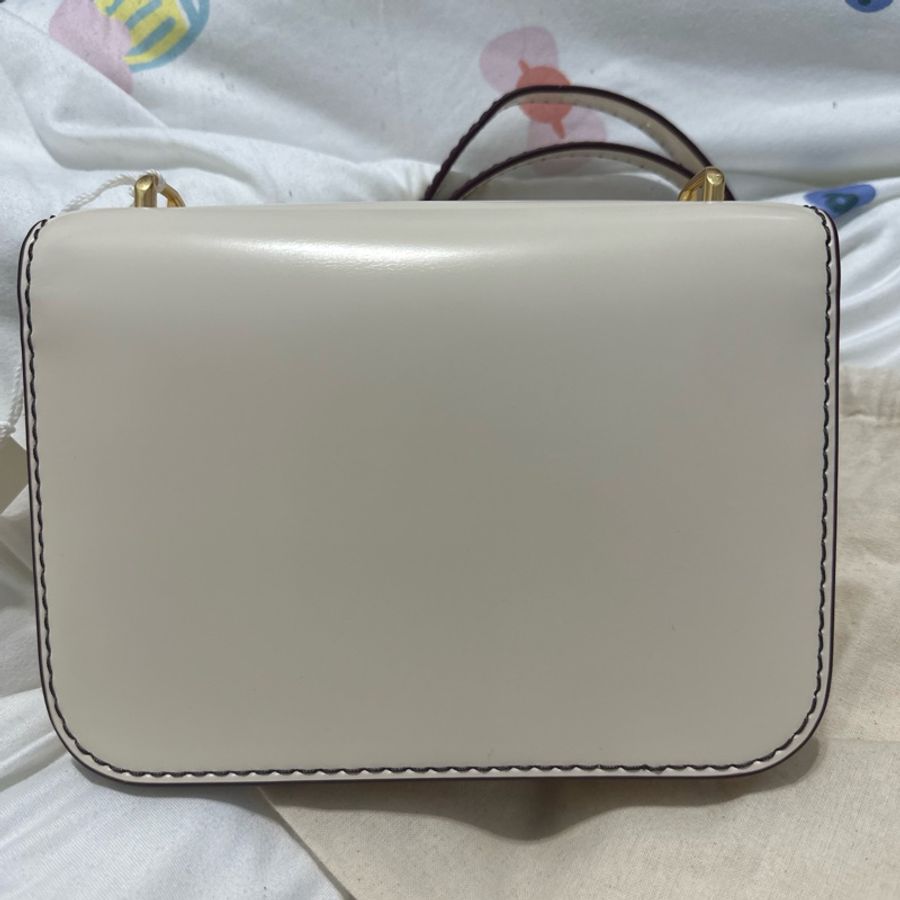 (全新)Tory Burch Eleanor tb 金磚 奶白色 皮帶款 稀有色 稀有款-9