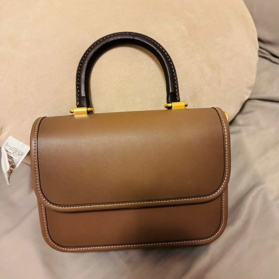 二手 coach ROGUE 頂部提把撞色手袋 側背 手提-0