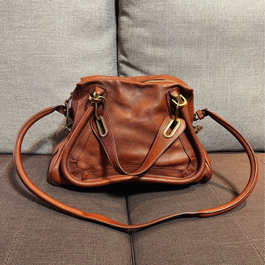 Chloé IT BAG Paraty荔枝紋小牛皮手提/肩背包8HS891 043 PORTE EPAULE-0