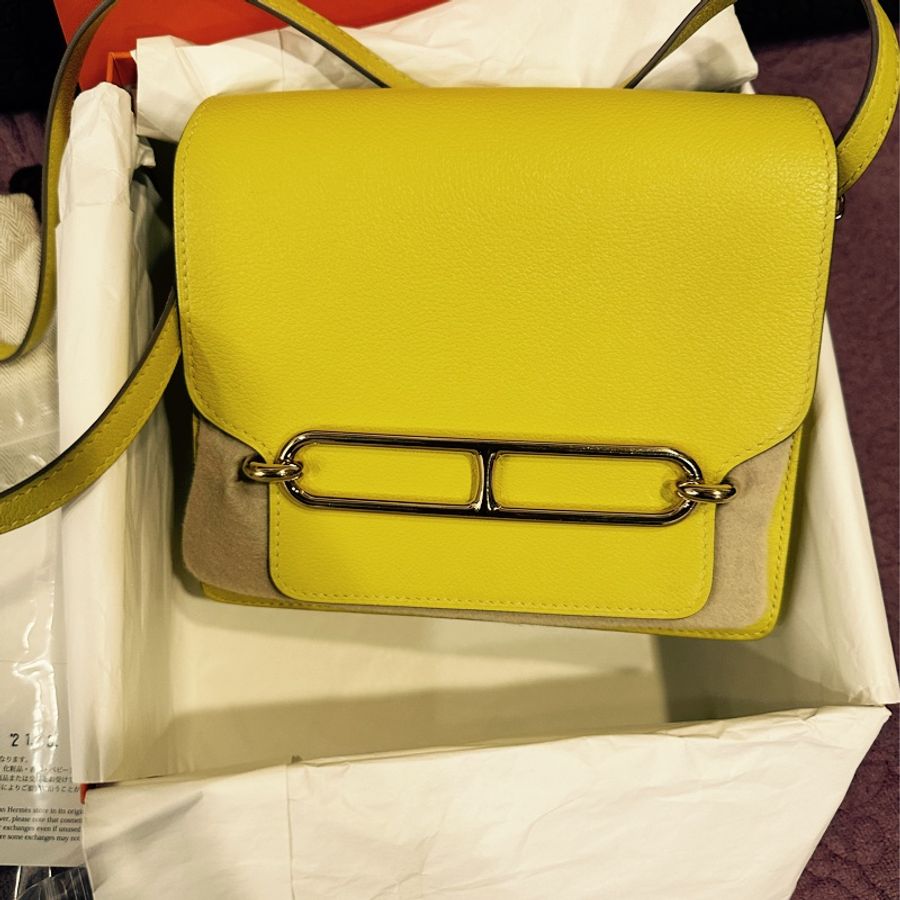 HERMES Roulis Mini Y 刻黃色-6