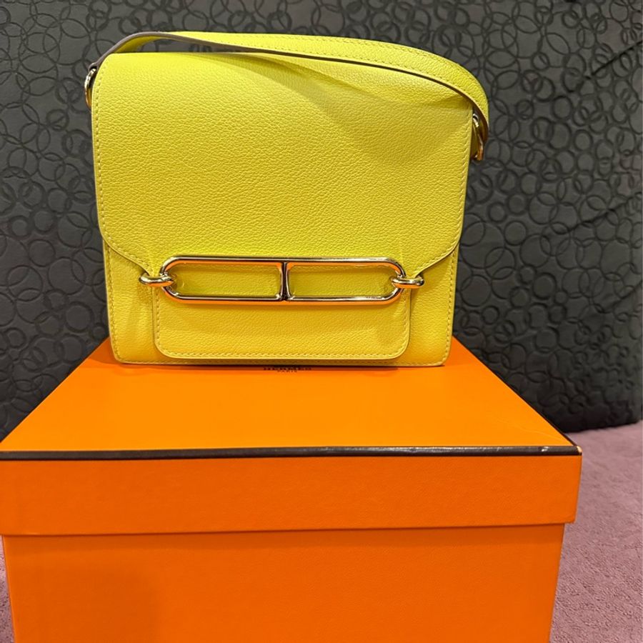 HERMES Roulis Mini Y 刻黃色-7
