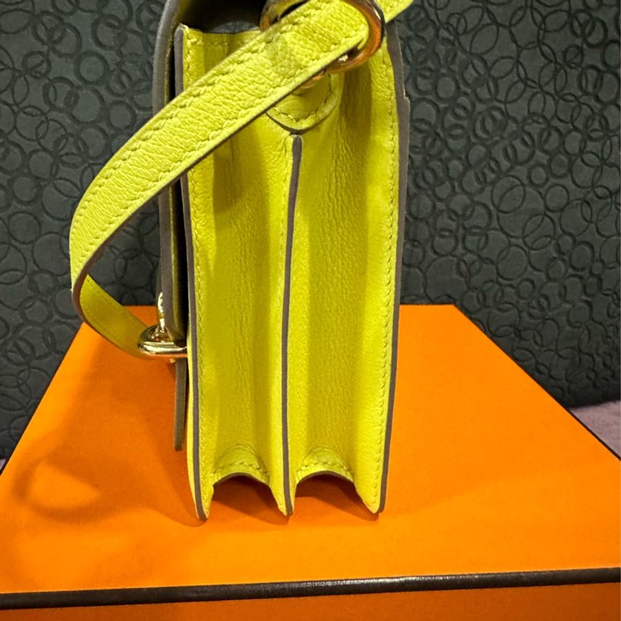 HERMES Roulis Mini Y 刻黃色-9