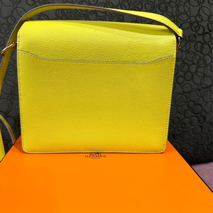 HERMES Roulis Mini Y 刻黃色-10