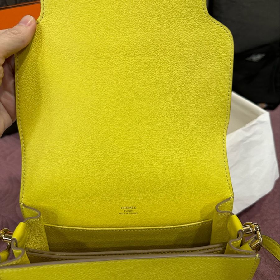 HERMES Roulis Mini Y 刻黃色-13