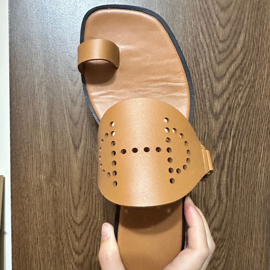 Hermès 愛馬仕 Hers涼鞋 Nuturel棕色-6