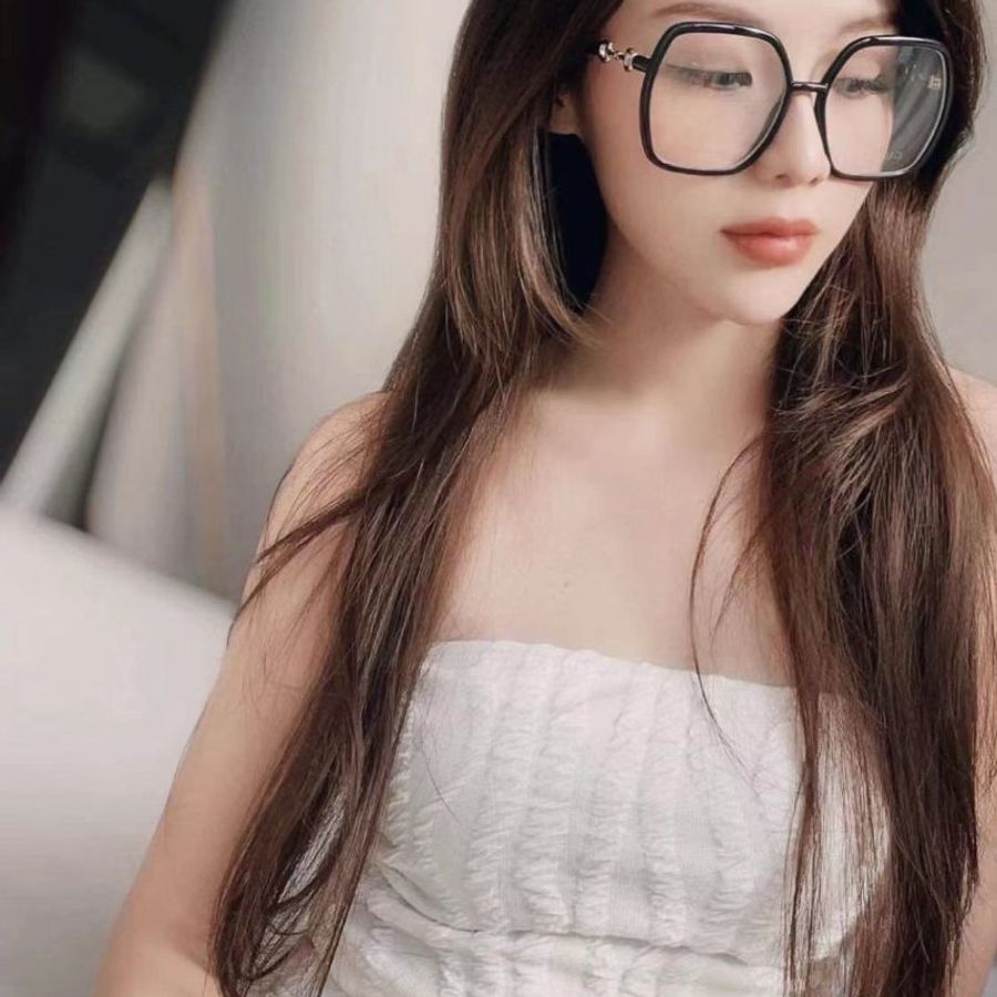 Gucci 倪妮廣告主打款 黑金竹節logo 大方框「抗藍光」平光眼鏡 可配度數 專櫃16800-1