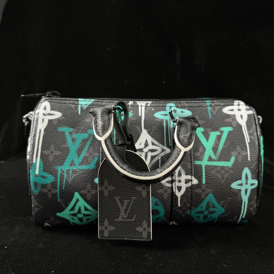 LV keepall 25 塗鴉 斜背 手提-1