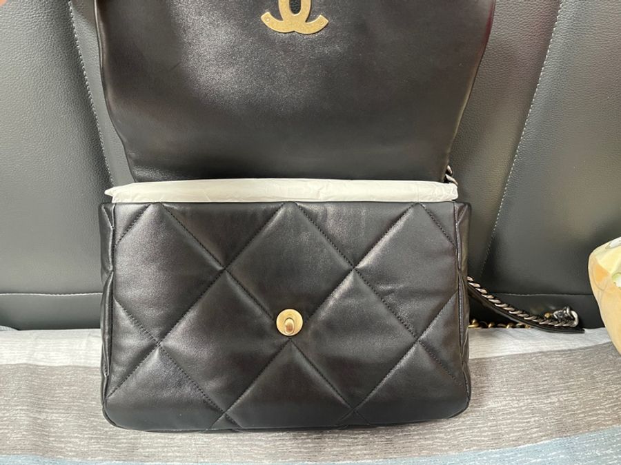 Chanel 19bag 30cm 全配閒置品少用-7