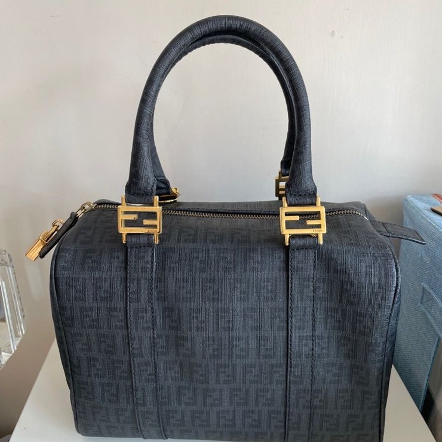 Fendi FOREVER BAULETTO CLOTH HANDBAG-0