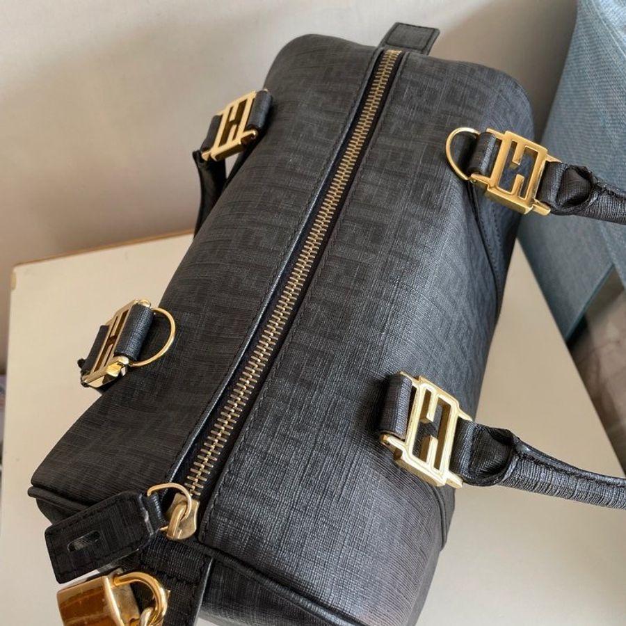 Fendi FOREVER BAULETTO CLOTH HANDBAG-9
