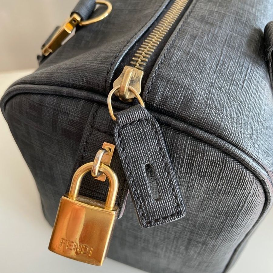 Fendi FOREVER BAULETTO CLOTH HANDBAG-11