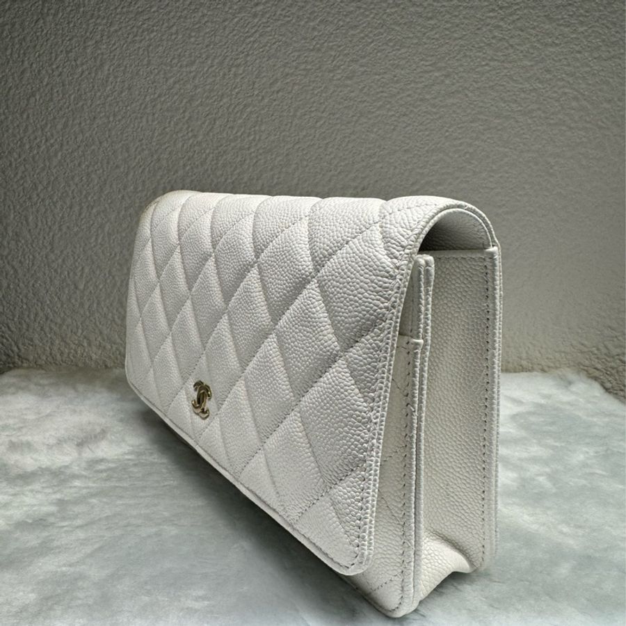 (全新）Chanel 荔皮白色woc-3