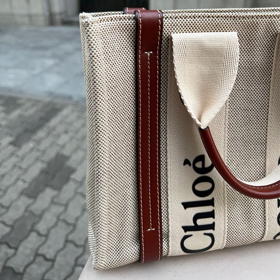 【Chloe】Woody 帆布托特包-2