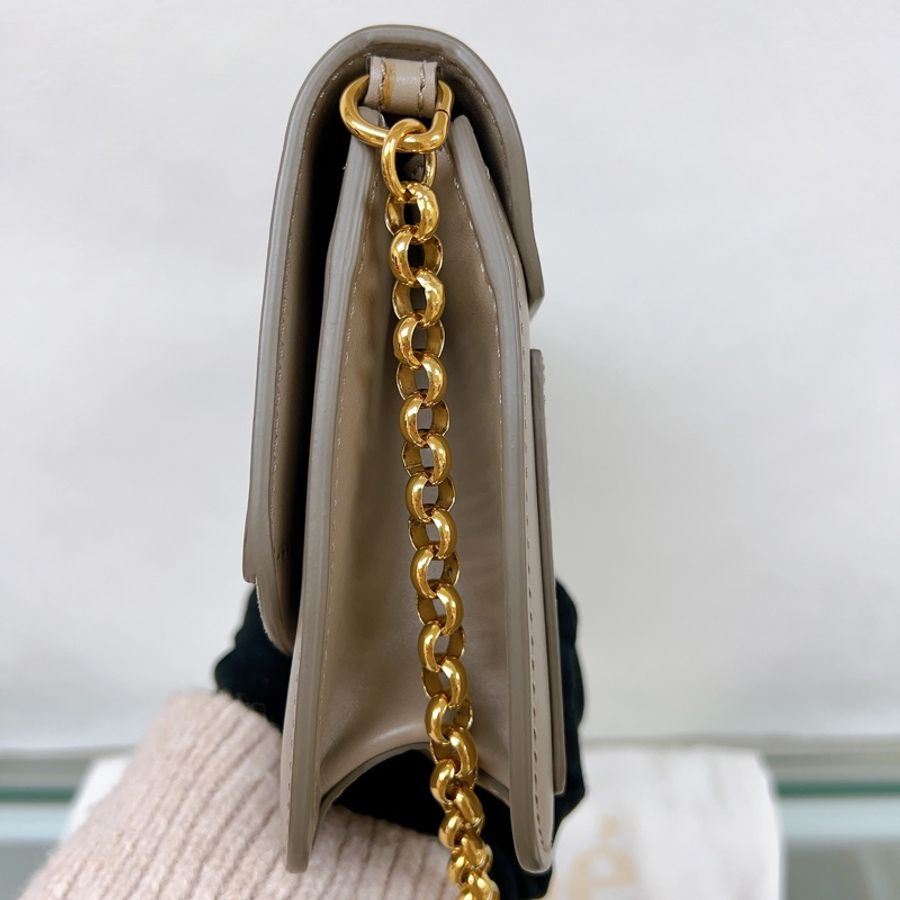 Chloe C clutch with chain 灰色 C釦鏈條包/ 斜挎單肩包-4