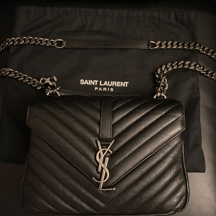 YSL college 黑色 中型學院包-3
