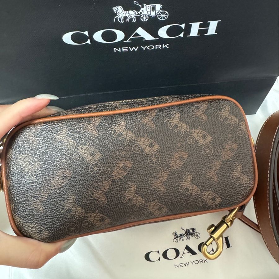 Coach 馬車圖案相機包-7