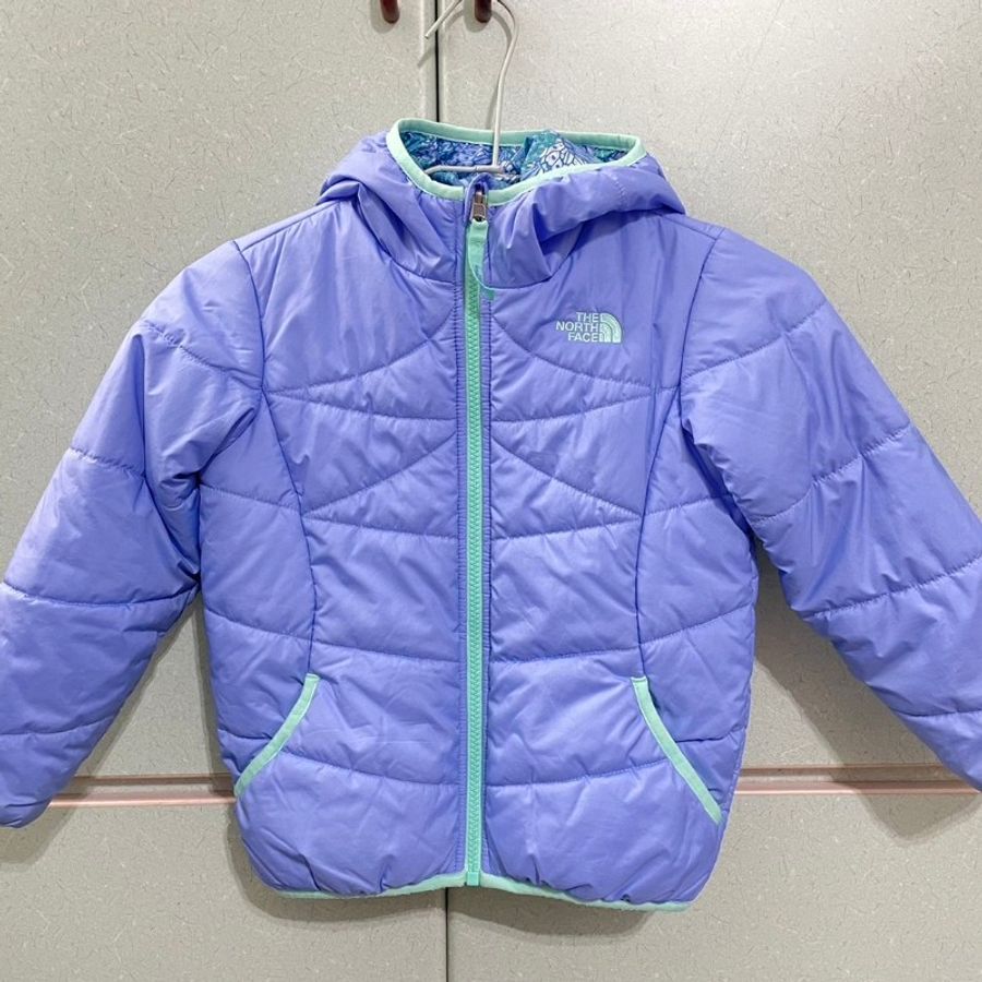 The North Face 兒童透氣保暖舒適連帽鋪棉雙面外套-0