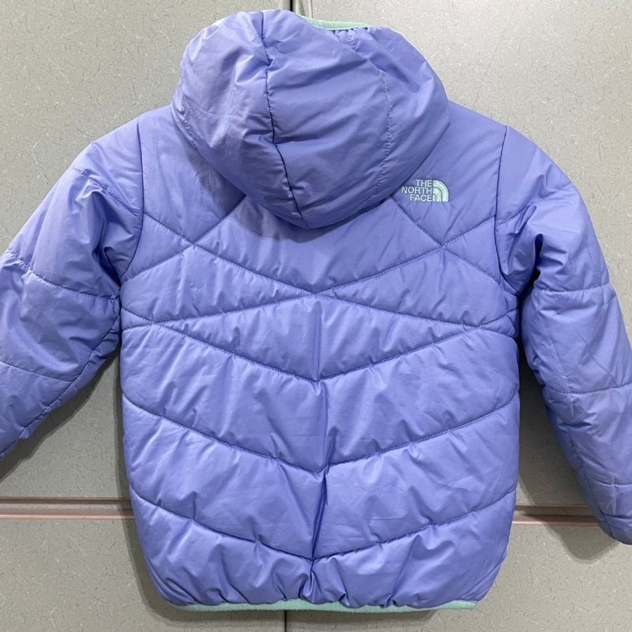The North Face 兒童透氣保暖舒適連帽鋪棉雙面外套-1