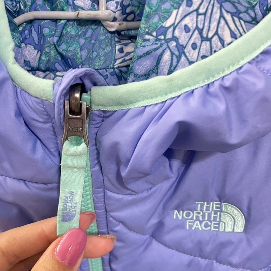 The North Face 兒童透氣保暖舒適連帽鋪棉雙面外套-2