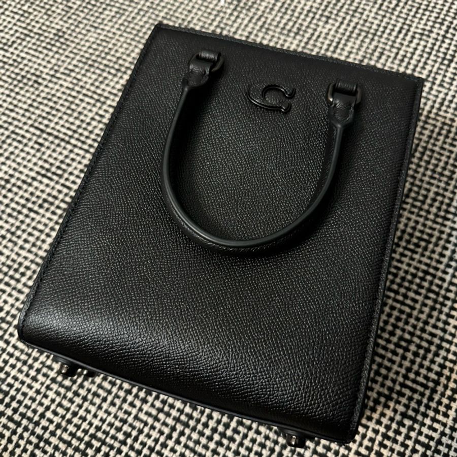 COACH TOTE16 SIGNATURE 帆布襯裡托特手袋-0