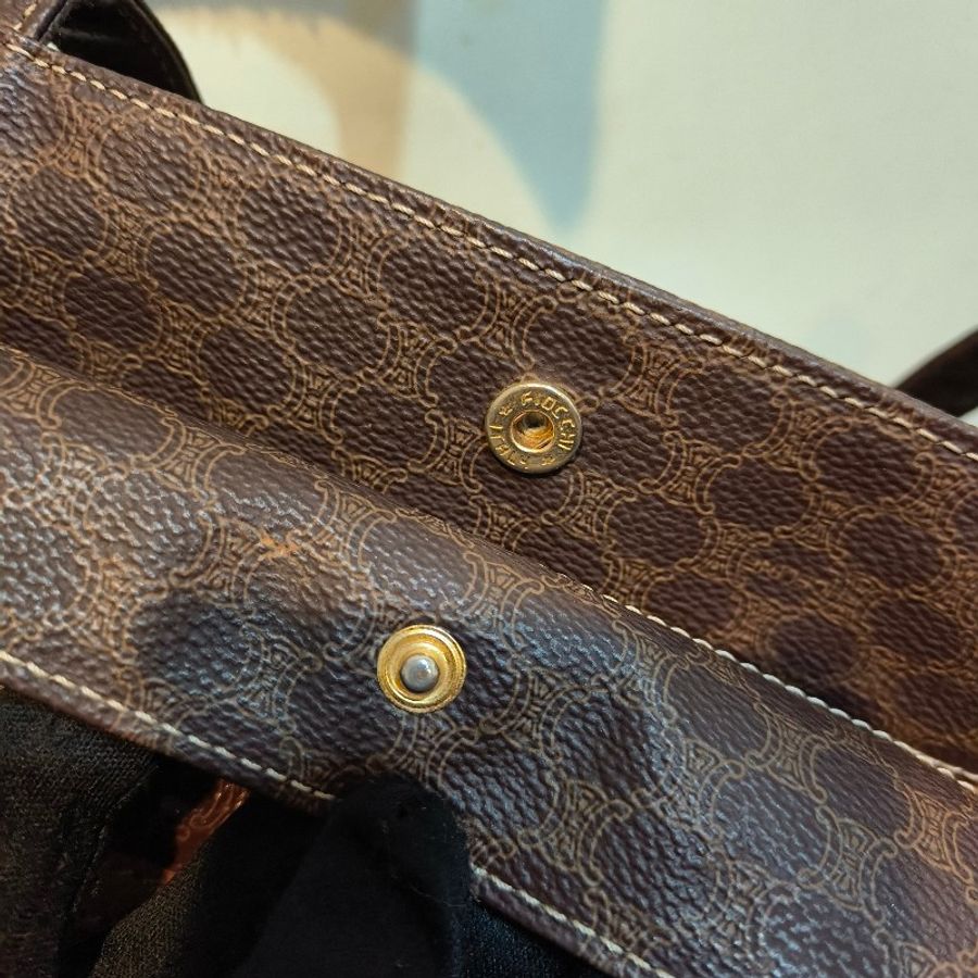 ㊣✨CELINE✨經典 凱旋門 老花 皮革 帆布 托特包 通勤包 文件包 扁包 琴譜包/二手包/保證正品🌳二手樹屋🌳-20