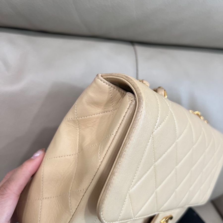 好美好溫柔❤️香奈兒CHANEL 奶茶CF黛妃包-10