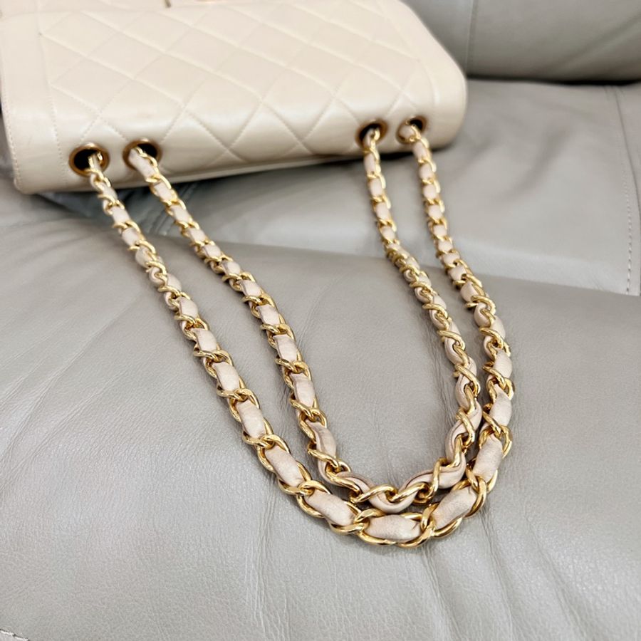 好美好溫柔❤️香奈兒CHANEL 奶茶CF黛妃包-17