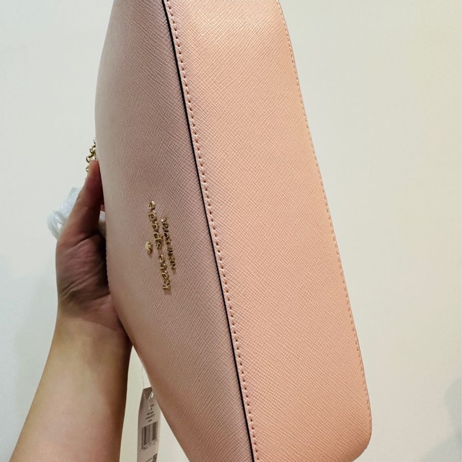 Kate Spade 粉紅色小包 半月包 腋下包-4