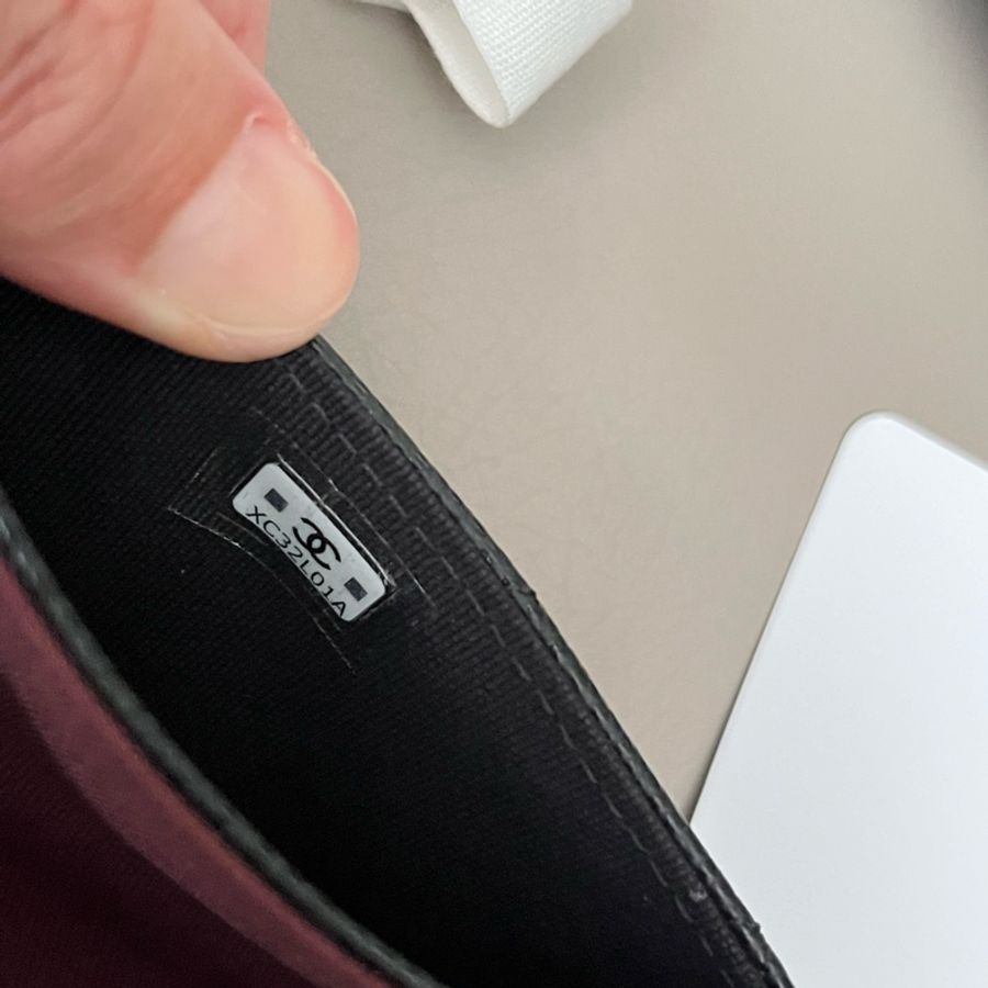 Chanel AP0214 黑荔枝皮金釦零錢包-13