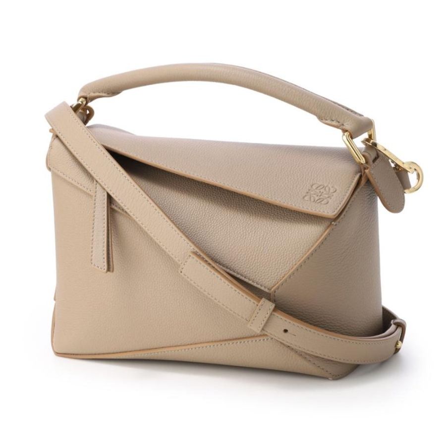 Loewe 小款粒面小牛皮 Edge Puzzle包 沙色《佳節年終折扣》-6