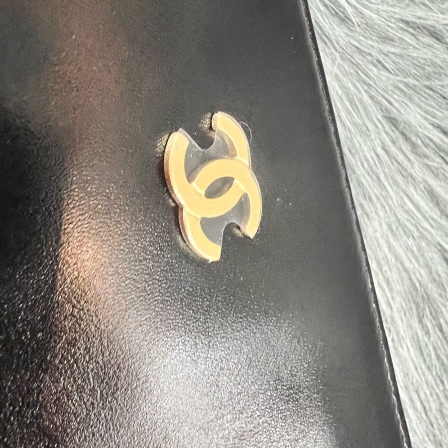 Chanel AS3261 黑色 金釦 22 中號 垃圾袋 肩背包-17