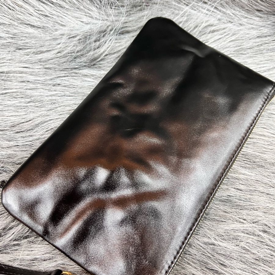 Chanel AS3261 黑色 金釦 22 中號 垃圾袋 肩背包-18