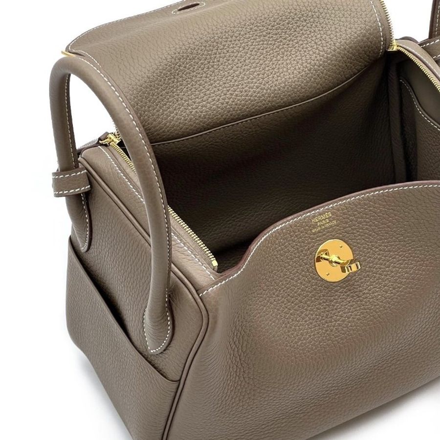 HERMES Lindy26 - 灰金-3
