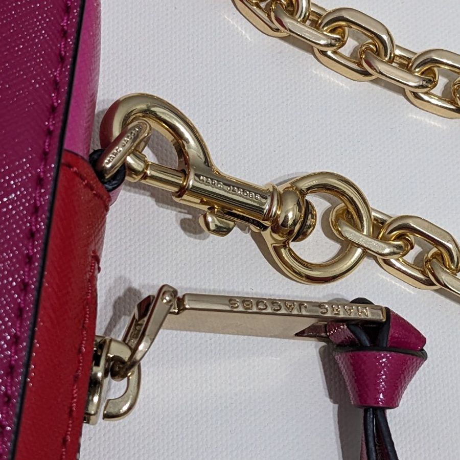 Marc Jacobs-Hotshot系列 硬殼防刮皮革鏈條小方包-5
