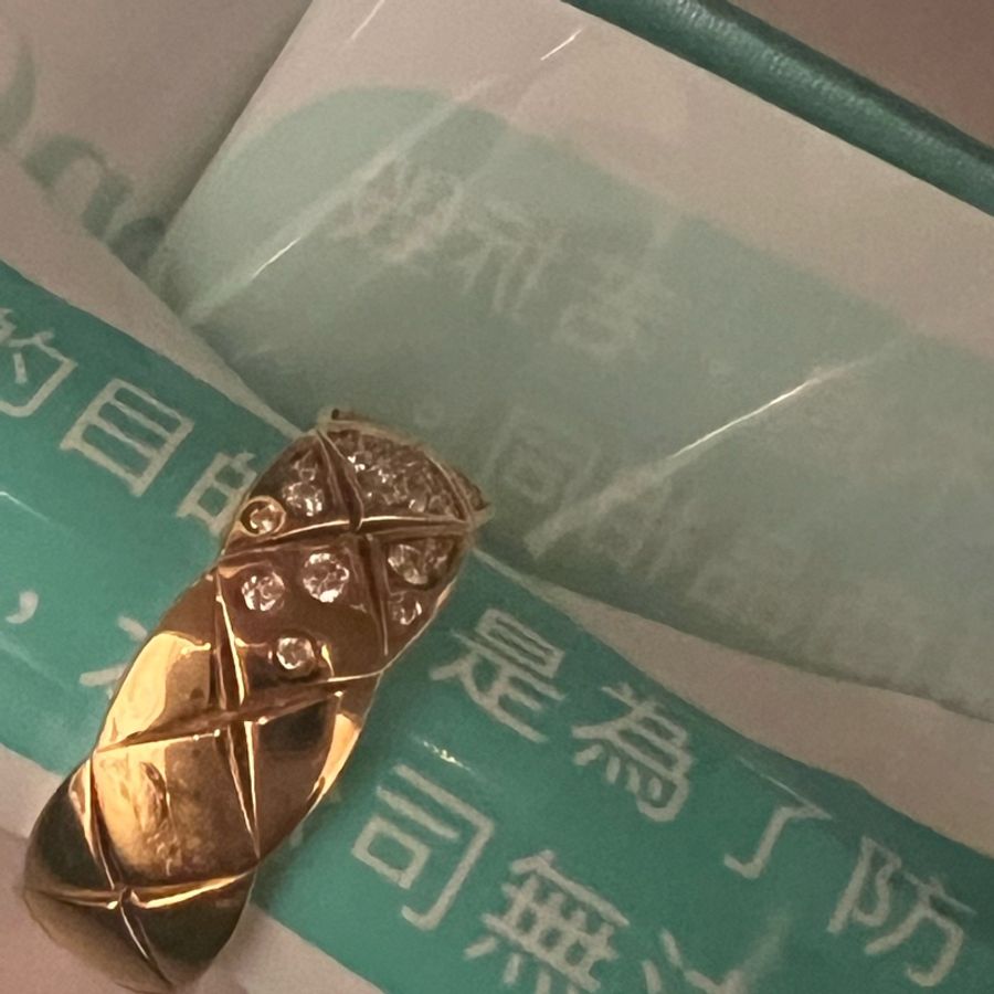 (極新品💎）18k金 黃金色 帶鑽石💎香奈兒coco crush也可當項鍊-11