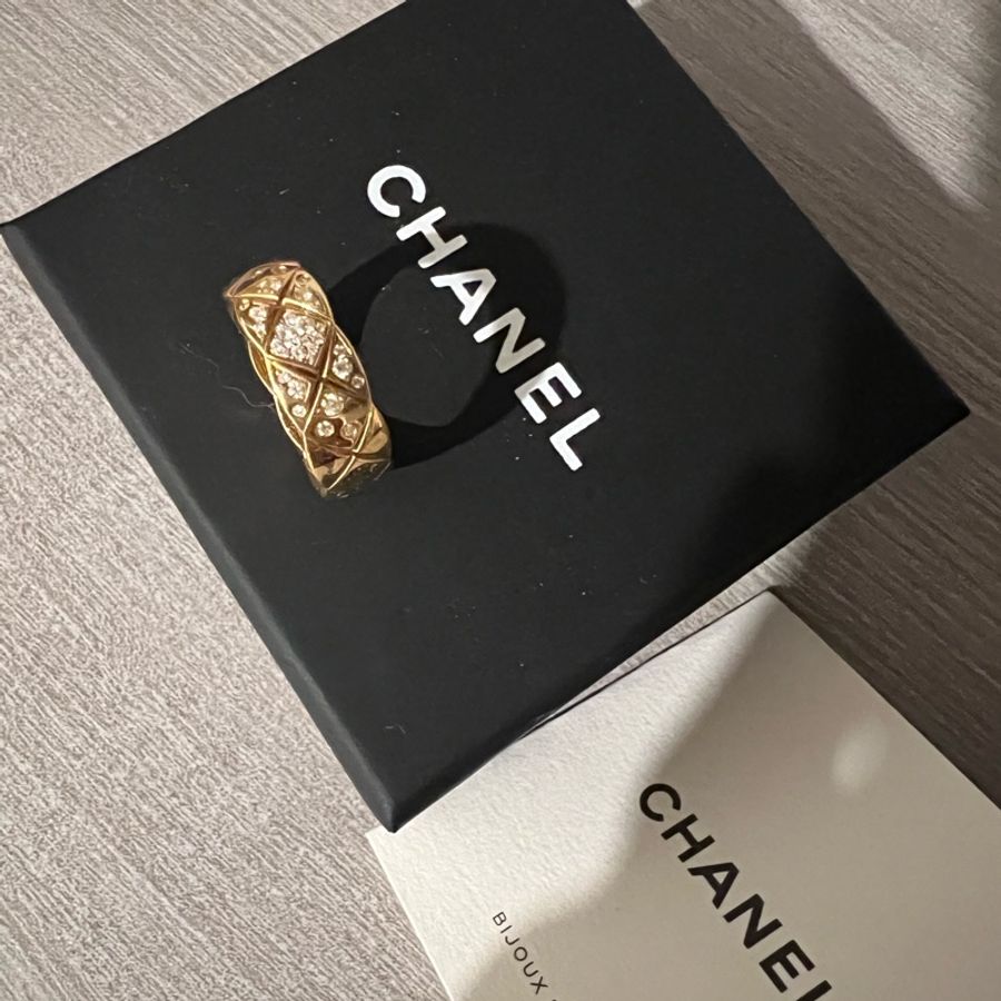 (極新品💎）18k金 黃金色 帶鑽石💎香奈兒coco crush也可當項鍊-5