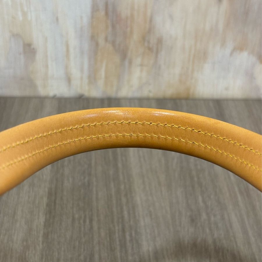LV M45715 老花 金釦 肚臍 抓皺 手提 復古包-24