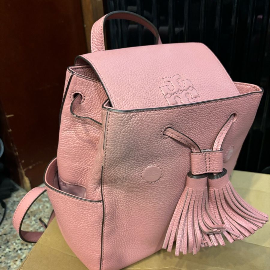 Tory Burch 束繩皮革後背包-7