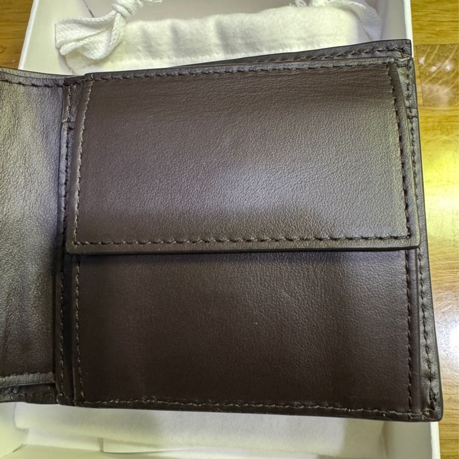 BV Bottega Veneta 附零錢袋 皮夾Intrecciato Bi-Fold Wallet With Coin Purse (Fondant）-1