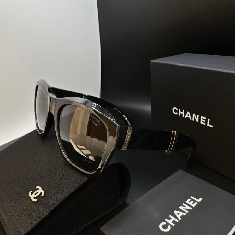 【預購】麗睛眼鏡 Chanel【可刷卡分期】香奈兒 CH6055B 劉詩詩同款 太陽眼鏡 香奈兒摺疊太陽眼鏡 小香摺疊眼鏡-4