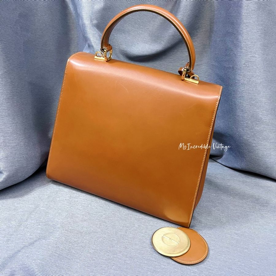 Gucci 啡金色Kelly Lock Bag+鏡子套裝-3