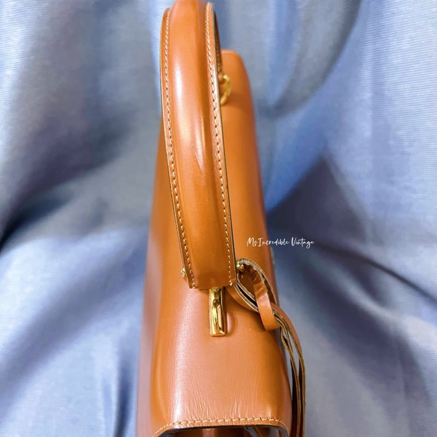 Gucci 啡金色Kelly Lock Bag+鏡子套裝-46