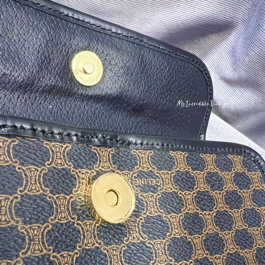 Celine細pouch (可另加配古銅金長鏈,非常搭配黑花)-24