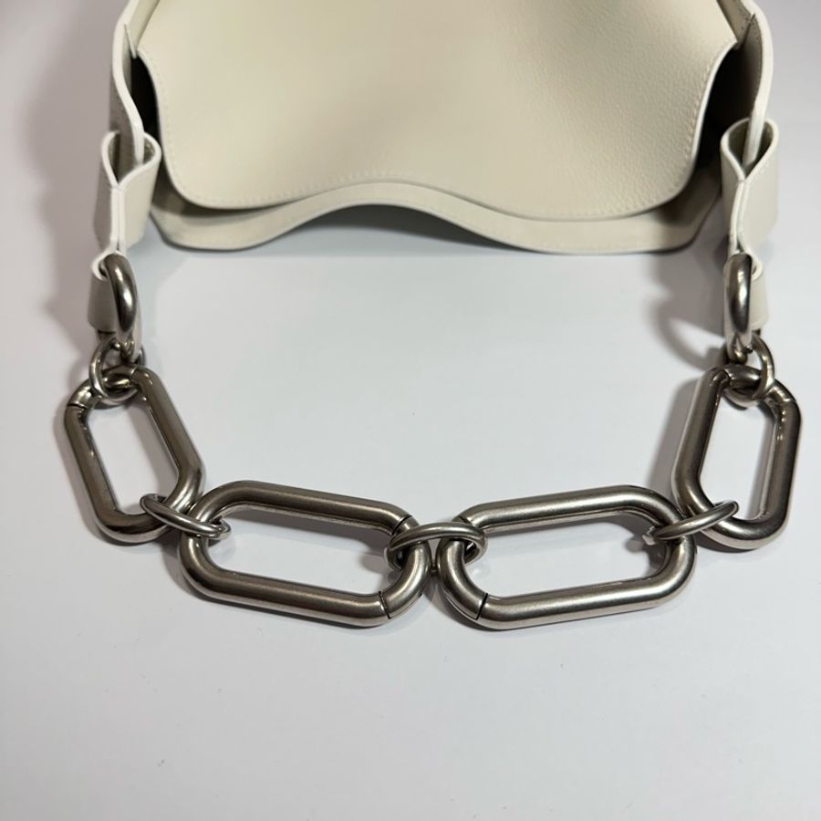 Tool 2.0 Small North-South Chain Leather Tote Bag-10