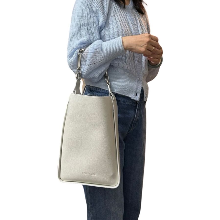 Tool 2.0 Small North-South Chain Leather Tote Bag-15