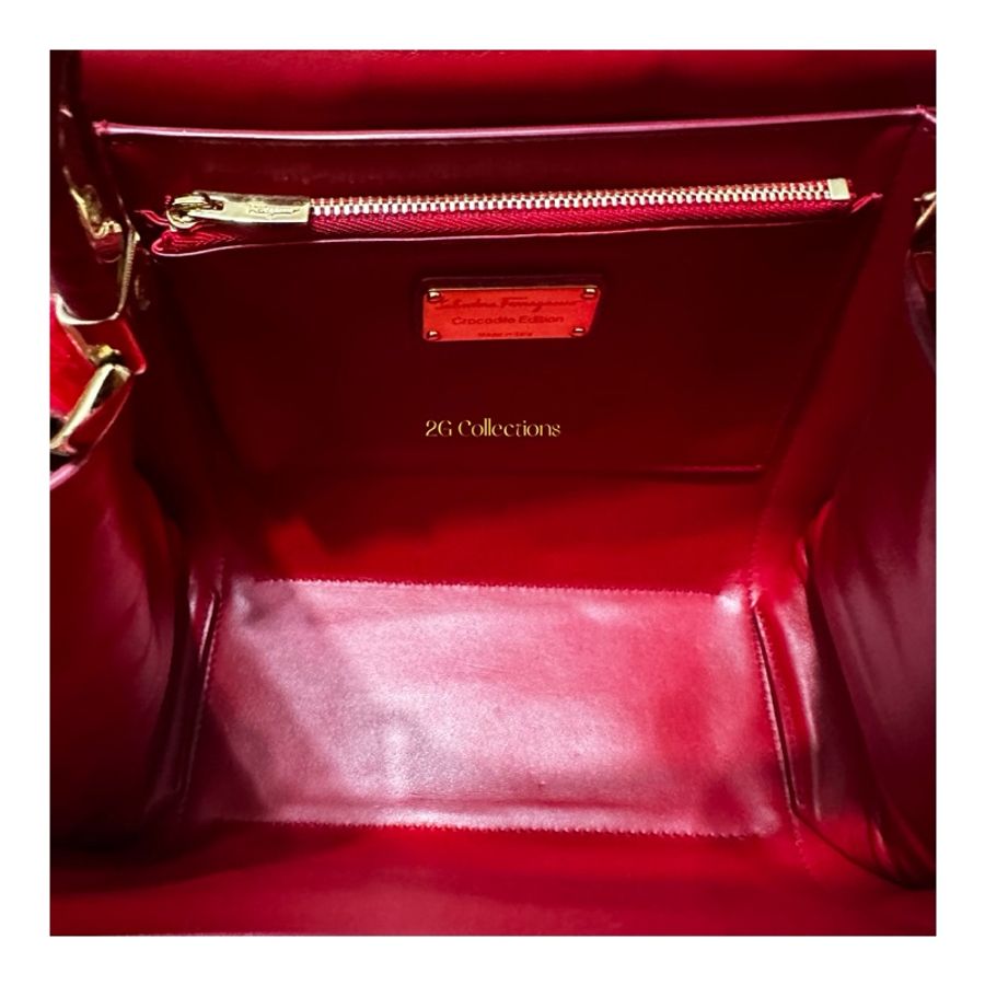 Thea Top Handle Satchel 鱷魚皮手提/肩背包-17