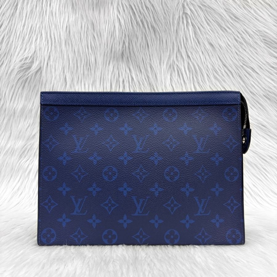 Louis Vuitton M30423藍原花手拿包Pochette Voyage MM-0